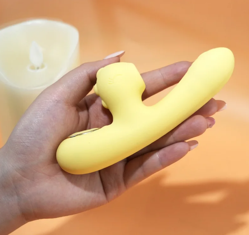 Estimulador de Sucção e Vibração para Mulheres - Vibrador Coelho e Ponto G, Brinquedo Sexual Feminino de Alta Qualidade