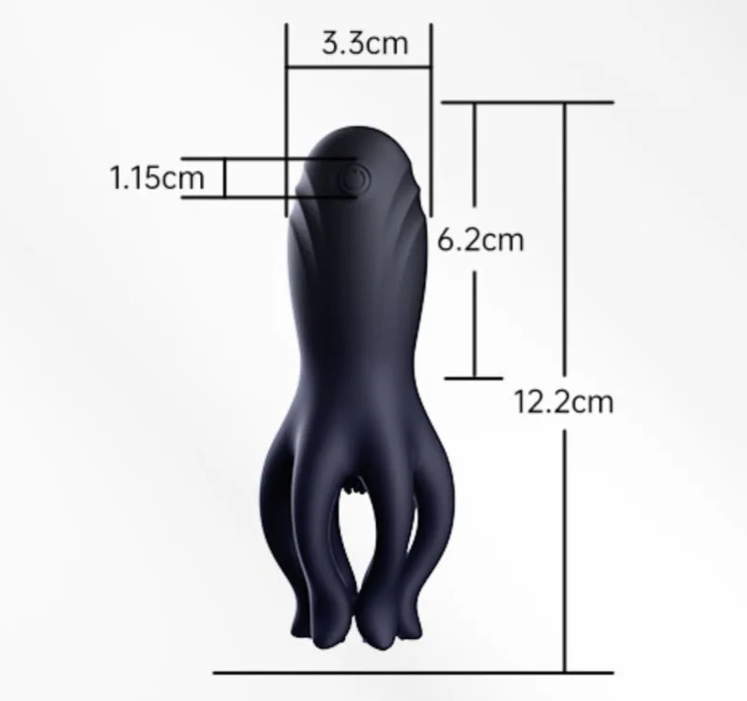 Massageador Automático de Pênis para Homens - Exercitador de Glande, Treinador Vibratório, Sex Toy com Função de Sexo Oral